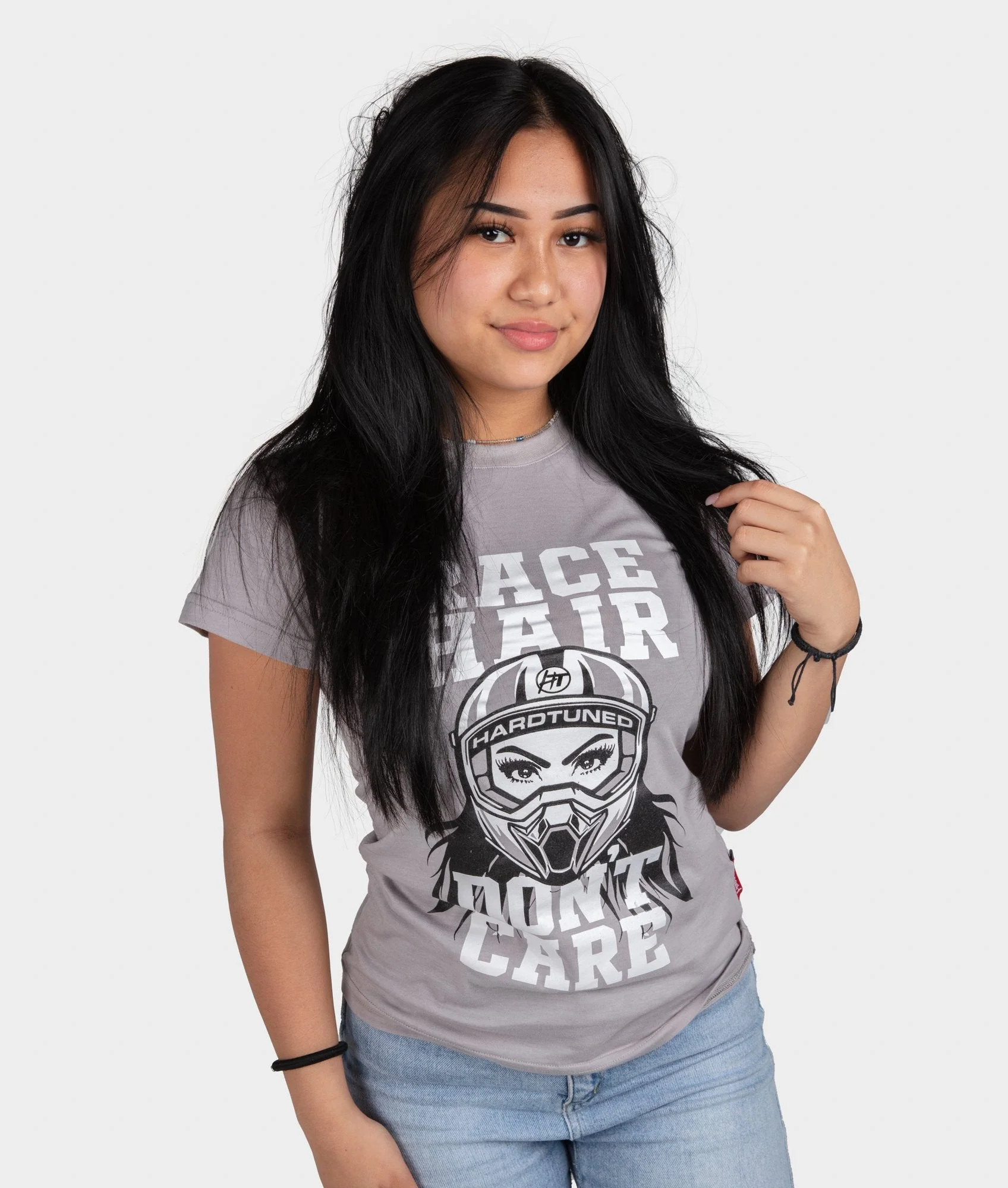 Race Hair Don't Care Womens Tee - Image 4